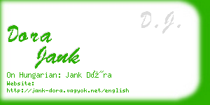 dora jank business card